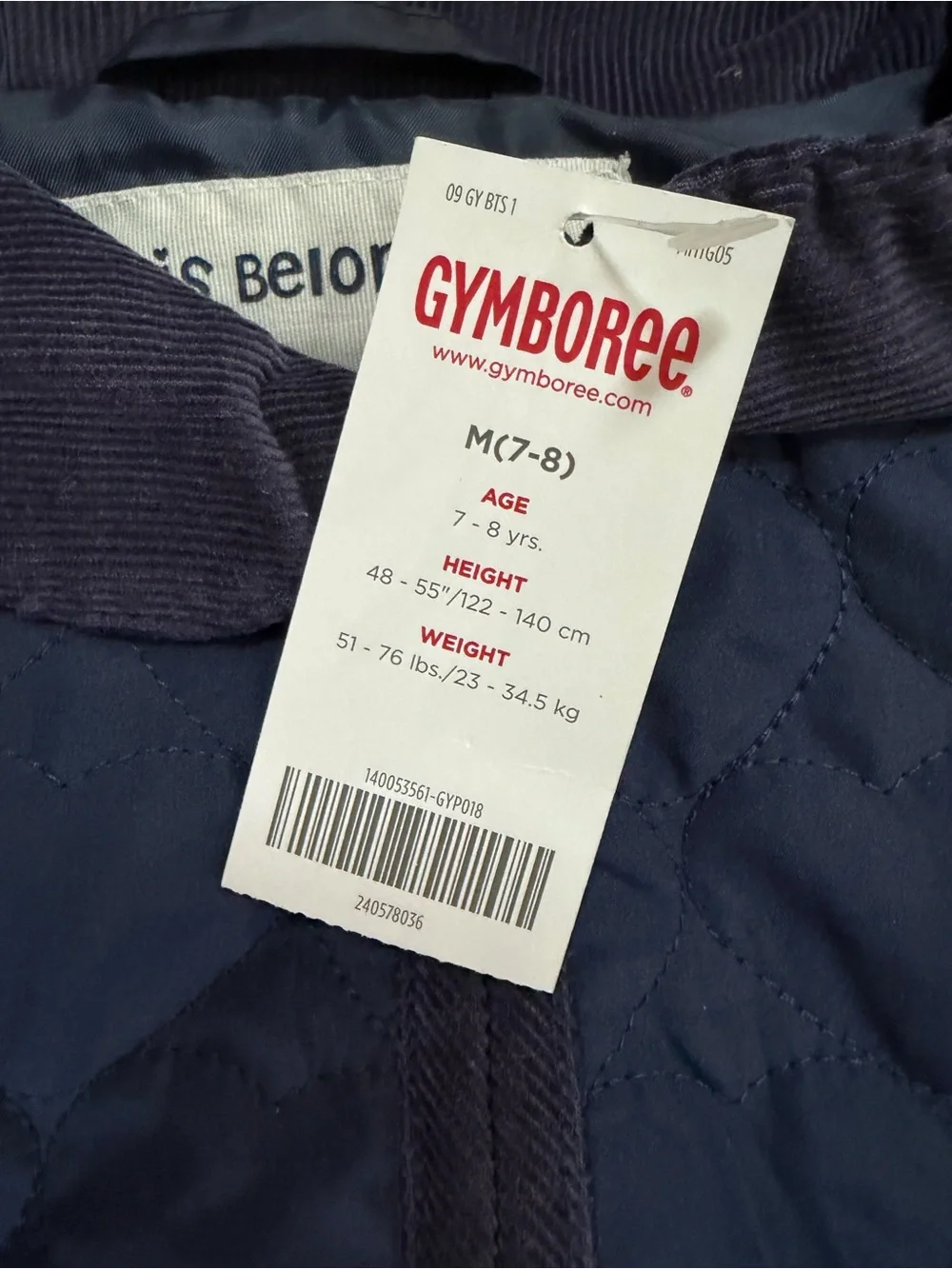 Gymboree quilted sleeveless